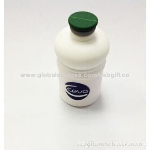 USB Flash Disk, 8GB, PVC Material, Customized Bottle Shape, Promotional Gift